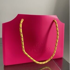 Sol de Janeiro Vibrant Pink Tote Handles